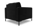 Homelumiere - Fauteuil Homelumiere en velours noir - 87x92x75cm