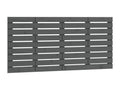 Tête de lit murale Gris 126x3x63 cm Bois massif de pin