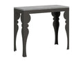 Console extensible 90x40/196 cm Homelumiere Gris Béton cadre Anthracite