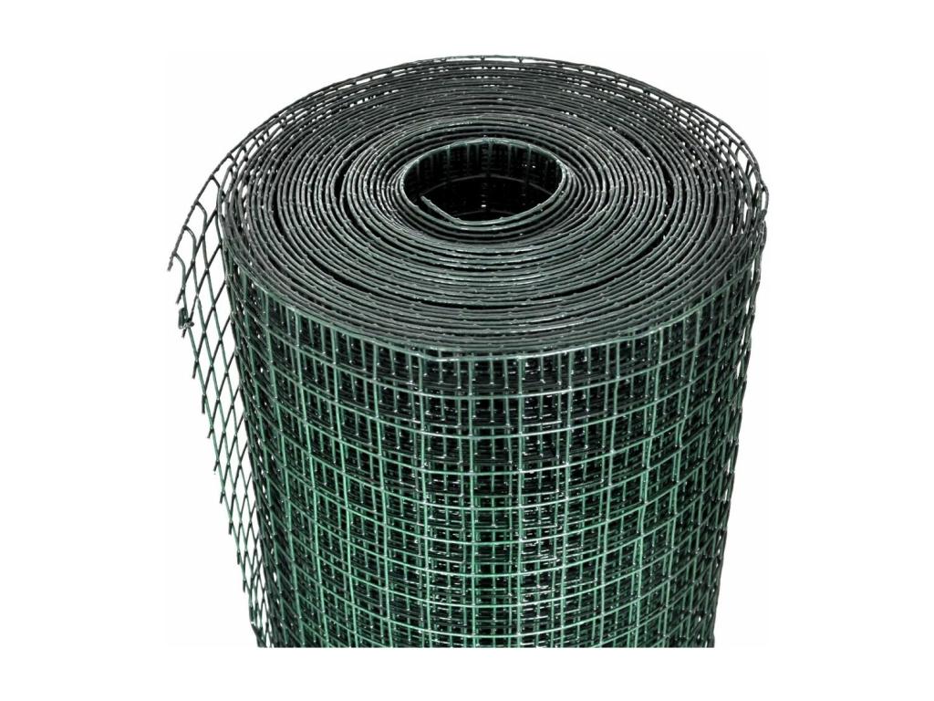 Grillage Acier renforcé et revêtement en PVC 10x1 m Vert