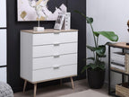Commode à 4 tiroirs Homelumiere 93 cm Blanc