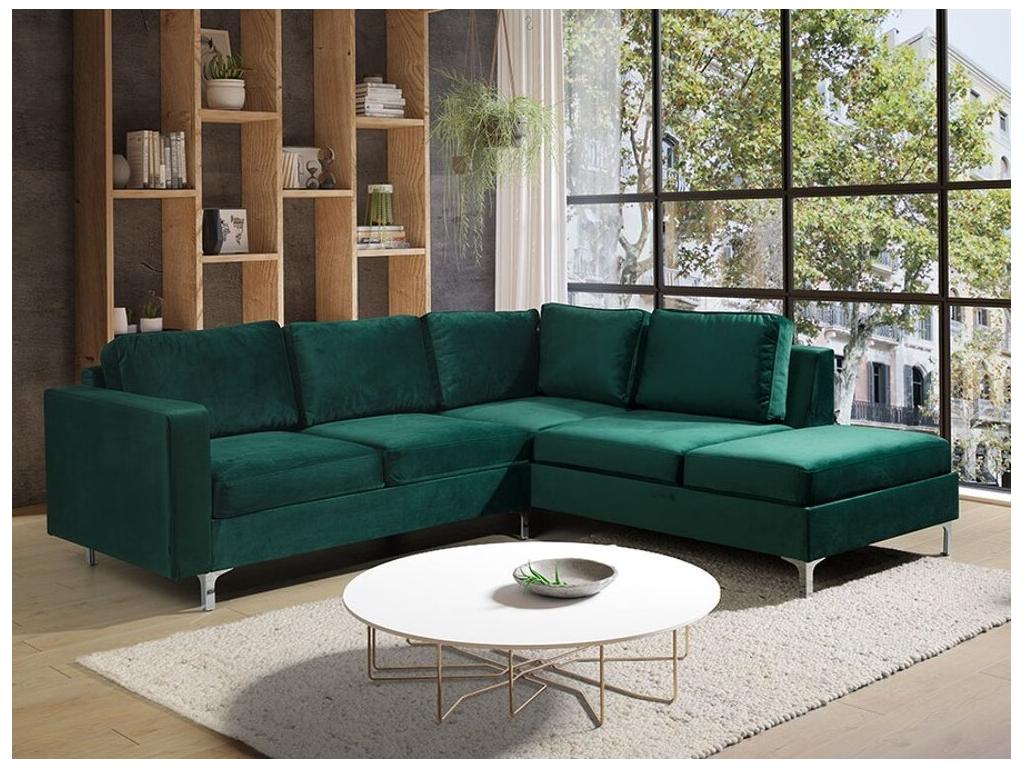 Canapé d'angle Delimoa 139 Vert 236x212x81cm 87636ZZTY