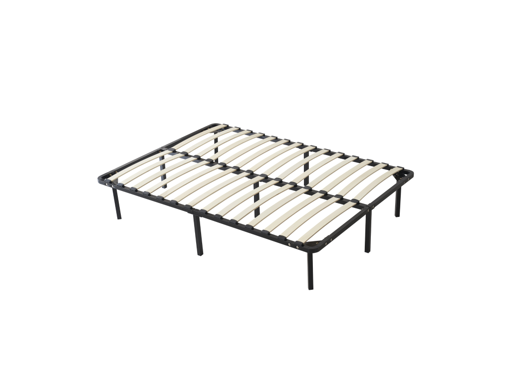 Sommier 140x190 cm Solide et Confortable avec Cadre à Homelumiere et 9 Pieds en Métal Montage Facile