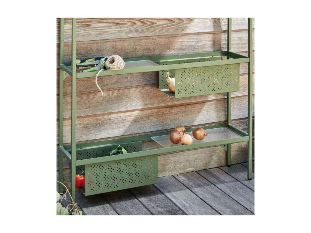 Etagère de jardin en acier 3 étagères Homelumiere