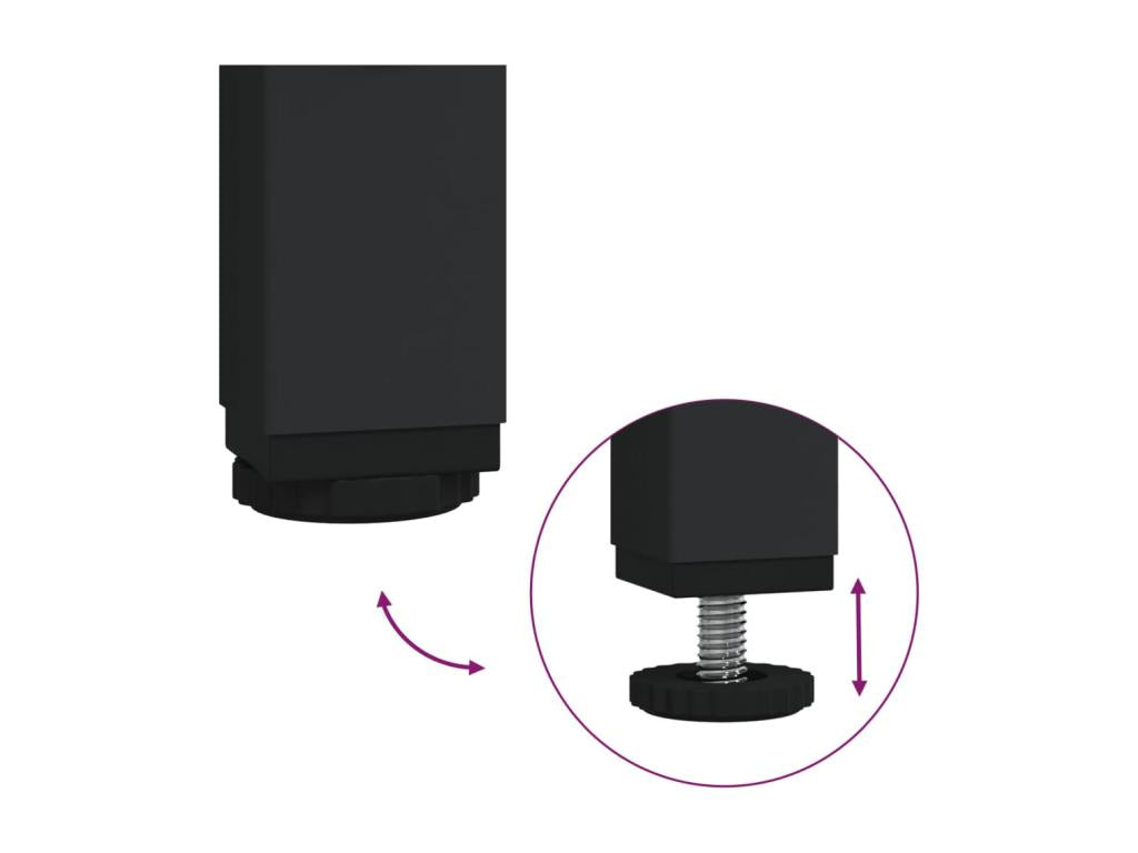 Table basse chêne Homelumiere 40x40x55 cm bois d'ingénierie