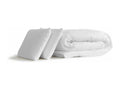 Pack prêt à dormir matelas Mémoire de forme Delimoa SLEEP 140x190 5zones confort sommier Delimoa blanc 2 oreillers couette 37561JSHG