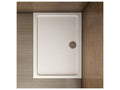 Receveur de douche blanc 150x80x3cm rectangulaire Extra-plat Homelumiere manteau bac à douche anti-dérapant Modèle Classique