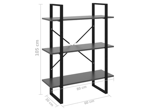 Bibliothèque Grise 80x30x105