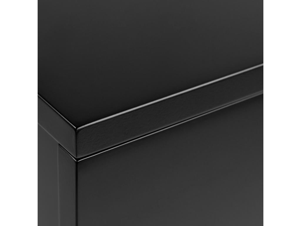 Homelumiere - Table de chevet murale 2 tiroirs - Noir