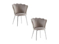 Lot de 2 chaises Homelumiere assise Velours Homelumiere