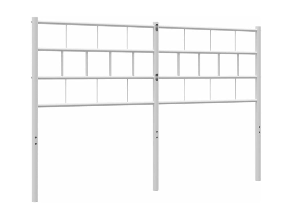 Tête de lit métal blanc 120cm