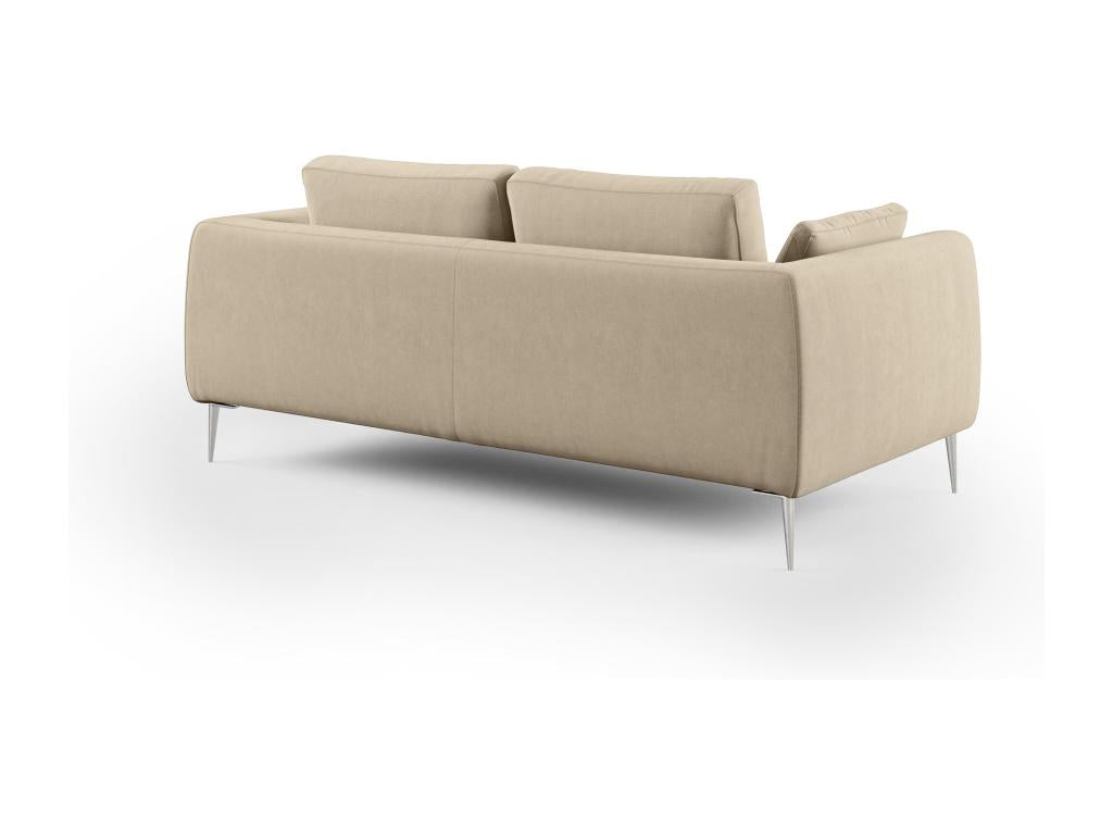 Homelumiere Canapé moderne en microfibre technique détachable T11 216 cm beige
