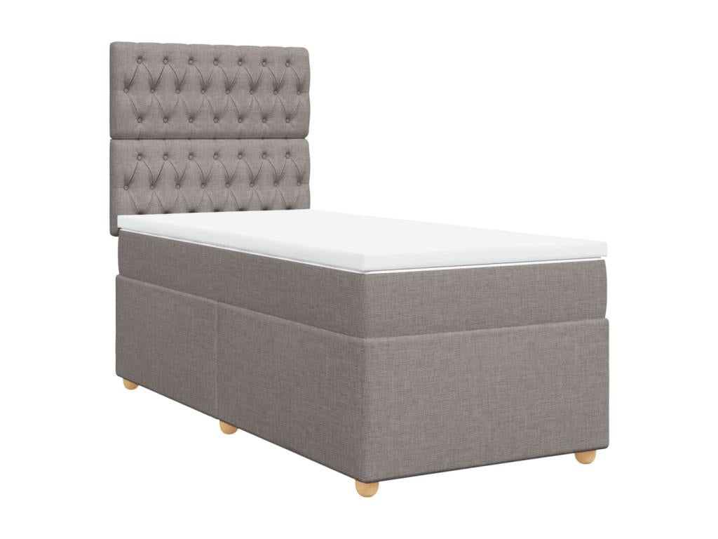 Sommier à Homelumiere de lit avec matelas Homelumiere 100x200 cm Tissu