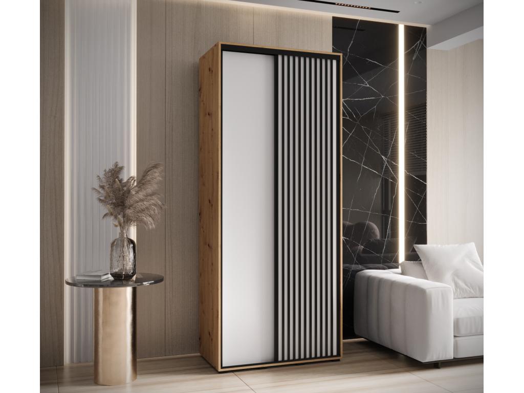 ARMOIRE Homelumiere 1 À PORTES COULISSANTES 235.2/120/60 2 Portes Homelumiere/Blanc