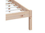 Cadre de lit Bois massif 120x190 cm Petit Double